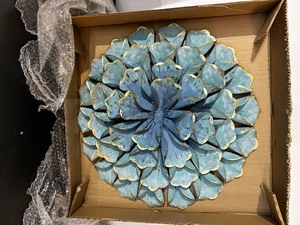 lot 108 image: Large Metal Flower Wall Art