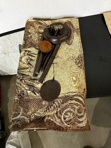 lot 112 image: Large Hanging Wall Tapestrys and Wind-Chime