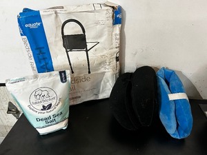 lot 120 image: Bedside Rail, Dead Sea Salt and Medical Pillows
