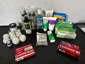 lot 125 image: Assortment of Muscle Pain Relief, Ointments and More.