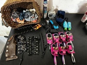 lot 126 image: Hair Scrunchies, Brushes, Hair Clippers and More