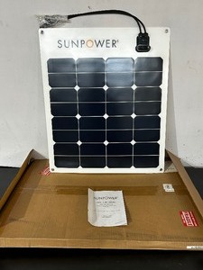 lot 144 image: New Large Flex Sun Power Solar Panel 17.6 Vmp