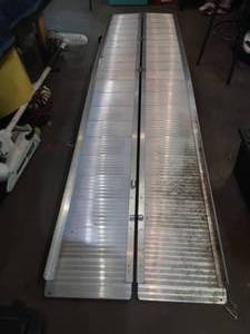 lot 24 image: Like New Wheel Chair Ramp (PortableFoldable)