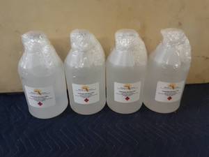 lot 36 image: 4 new Isopropyl alcohol 70% jugs