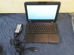 lot 55 image: Two Lenovo chrome books refurbished