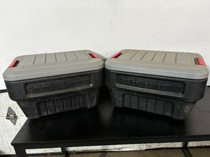 lot 163 image: 2 ActionPacked Rubbermaid Storage Totes