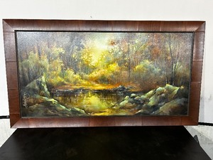 lot 166 image: Michael Lang Large Painting Retails over $2000