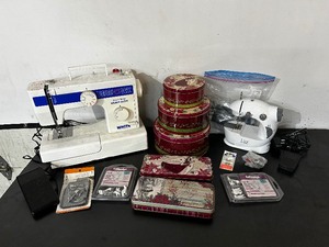 lot 167 image: 2 Sewing Machines and Sewing Machine Accessories