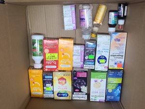 lot 131 image: Box Cough Medicine, Vitamins and More