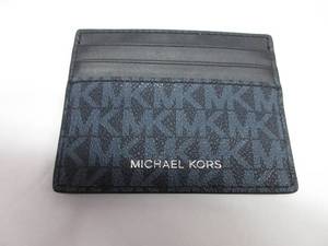 lot 805 image: Michael Kors Mens Cooper Tall Card Case Wallet (Admiral Blue) LIKE NEW, GOOD CONDITION