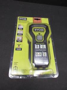 lot 834 image: RYOBI Stud Finder with Multiple LEDs to Indicate The Full Width of The Stud. One-Handed Operation, ESF5002 NEW