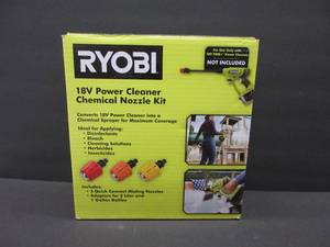 lot 829 image: RYOBI EZClean Power Cleaner Chemical Nozzle Kit NEW