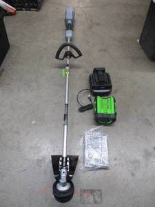 lot 350 image: EGO PH1400 56-Volt Lithium-ion Power Head With Whip Attachment, Battery and Charger. - Tested, Works in Like New Condition