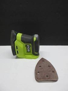 lot 847 image: Ryobi 18V ONE CORNER CAT FINISH SANDER PCL416B TOOL ONLY, TESTED, WORKS, USED