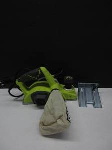 lot 841 image: Ryobi HPL52K 6 Amp 16,500 RPM 3 14 Corded Hand Planer w Kickstand and Dual Dust Ports TOOL AND BAG ONLY, TESTED, WORKS, USED