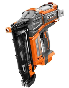 lot 381 image: Ridgid HyperDrive 16 Gauge 18v Brushless 2-12 In. Straight Finish Nailer - New, Works, With Bag