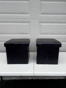 lot 39 image: Two Foot Stools with Storage