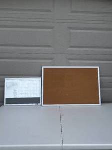 lot 43 image: Cork Board  Dry Erase Calander