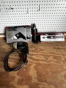 lot 63 image: 38inch Variable Speed Black and Decker Drill  Skil Twist Cordless Screwdriver