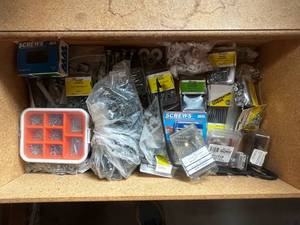 lot 64 image: Various Tie Downs  Screws  Nails  Washers