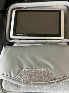 lot 108 image: Sony CCD-TR18 Handy Cam and Case w Garmin Nuvi