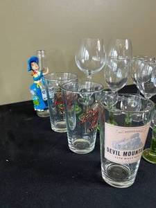 lot 119 image: Beautiful Glassware - Wine Glasses, Tequila Shooters, Beer Glasses