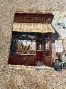 lot 134 image: Gorgeous French Street Scene Tapestry