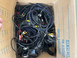 lot 138 image: Various Audio Cables, HDMI Cables and Power Supplies