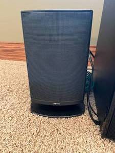 lot 140 image: Jamo Surround Sound Speakers and LG Subwoofer - Working Condition