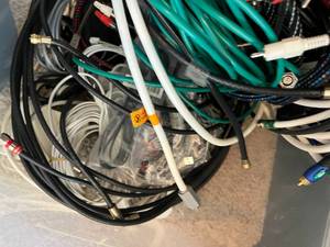 lot 141 image: Bin of Various Audio Cables