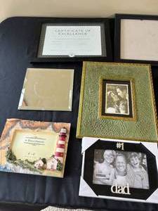 lot 161 image: Home Decor - Picture Frames (13) and Picture Frame Mats (4) and More