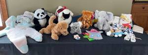 lot 181 image: Lot of Stuffed Animals and Baby Clothing Used for Dolls - Excellent Condition