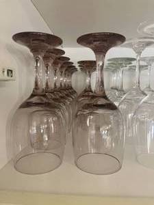 lot 209 image: Glassware - Variety of Beautiful Wine Glasses and Water Goblets