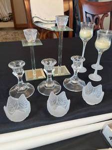 lot 228 image: Unique Candle Holders and Candle Stick Holders, Tea Light Candles, and Candle Sticks