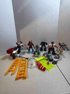lot 249 image: Vintage Fisher Price Rescue Hero Toys