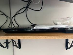 lot 312 image: Vizio 32 TV, BluRay Player, and LG Sound Bar - Excellent Condition - Mounts Not Included