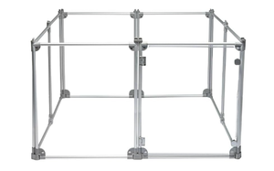 lot 31 image: Foldable Dog Playpen Pen, Clear Transparent Panels and Aluminum Rods  (8-Panel)
