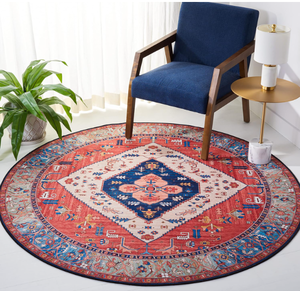 lot 109 image: SAFAVIEH Tucson Collection Area Rug - 6 Round