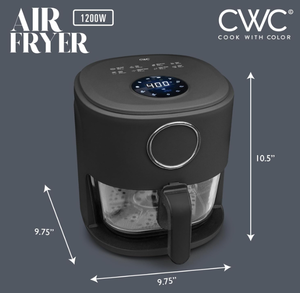 lot 110 image: COOK WITH COLOR 1200W 4Qt Air Fryer