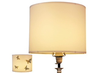 lot 267 image: White Drum Lamp Shade