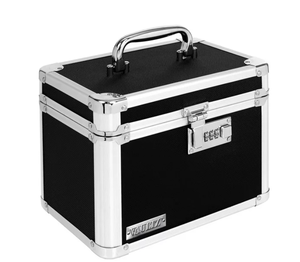 lot 271 image: Vaultz Locking Personal Storage Box, Black, 10 x 7.5 x 7
