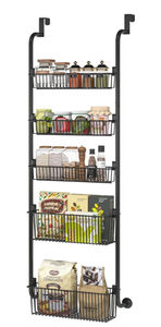 lot 275 image: Over the Door Organizer 5-Tier for Pantry Storage