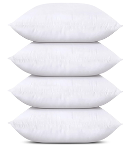 lot 278 image: Utopia Bedding Throw Pillows (Set of 4, White), 18 x 18 Inches
