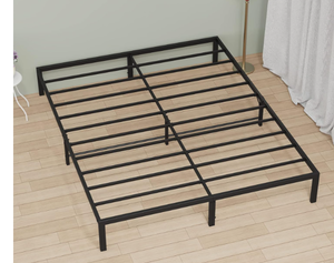 lot 301 image: Heavy Duty Steel Metal King Bed Frame
