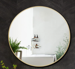lot 317 image: Sinytar Gold Round Mirror