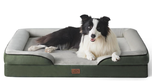 lot 325 image: BedSure Green Orthopedic Dog Bed