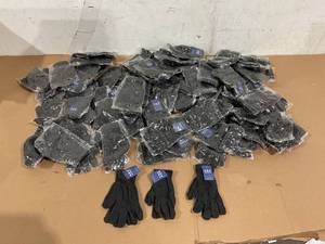 lot 165 image: LOT OF 85 Black Pair of Gloves