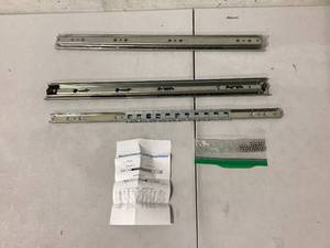 lot 412 image: LOT OF 2 Reguda Heavy Duty Locking Drawer Slides