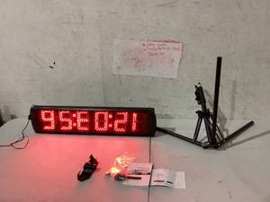 lot 466 image: GANXIN Portable 5 High 6 Digits LED Race Clock