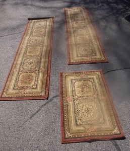 lot 14 image: Set of Three Matching Runner Rugs